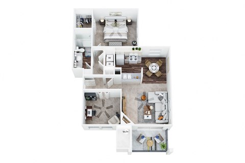 A3 floorplan at San Moritz Apartments, Las Vegas, 89128
